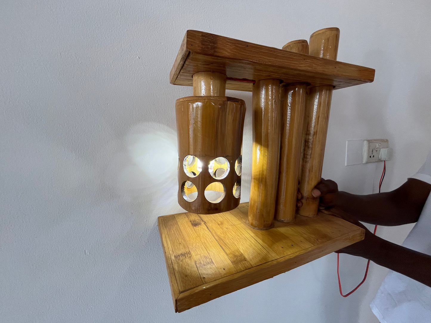 039 Bamboo Bedside Lamp