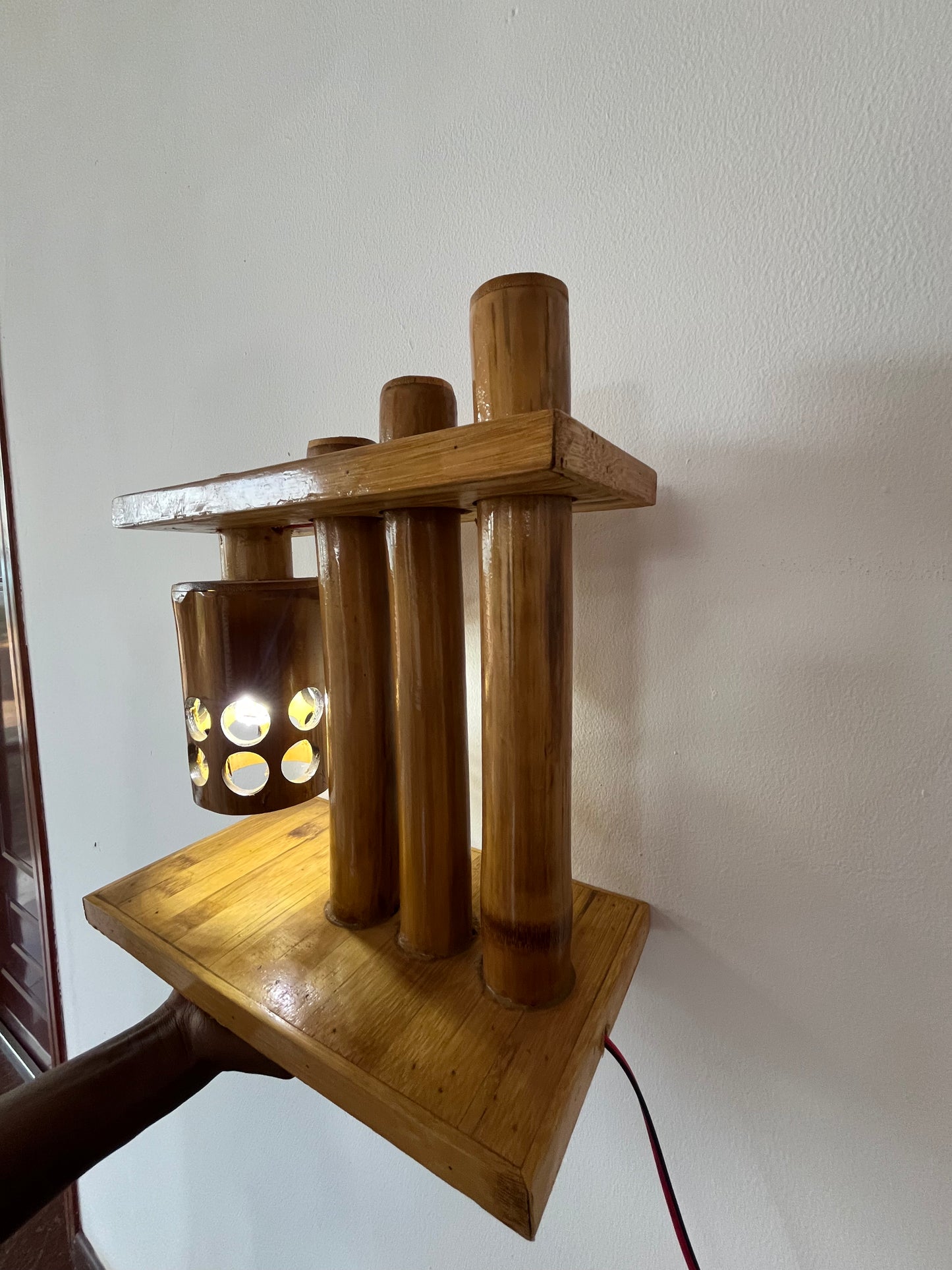039 Bamboo Bedside Lamp