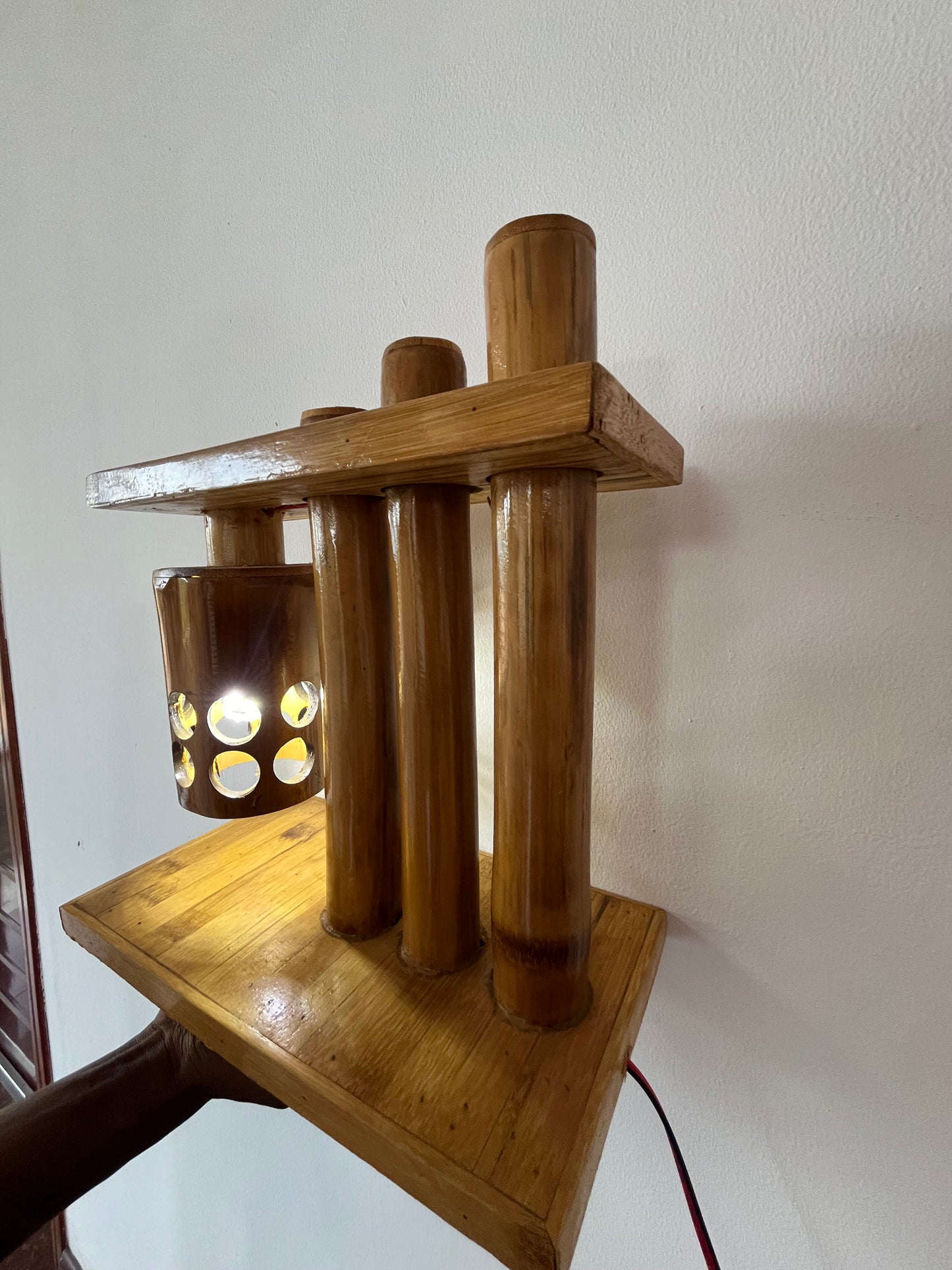 039 Bamboo Bedside Lamp