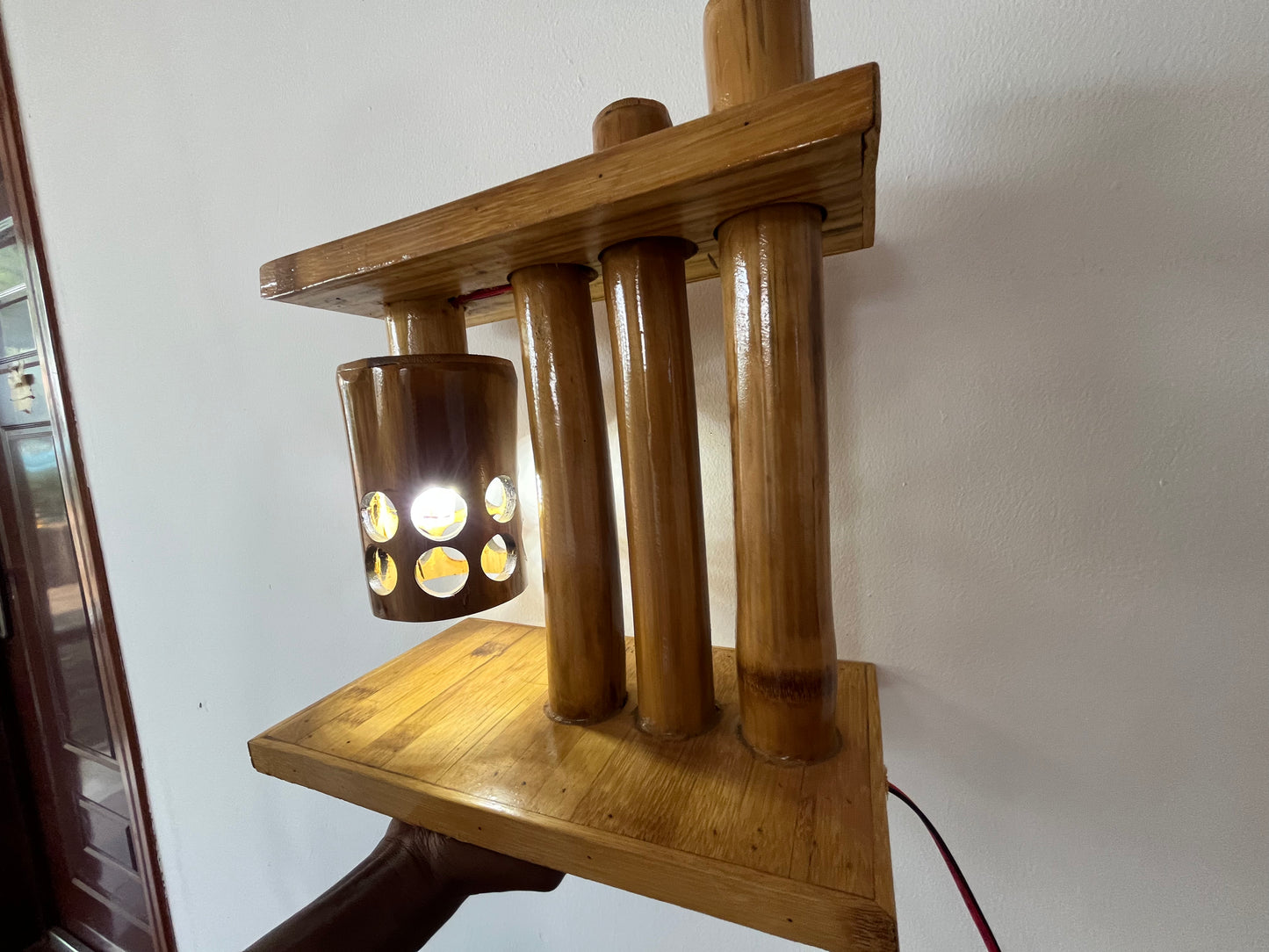 039 Bamboo Bedside Lamp
