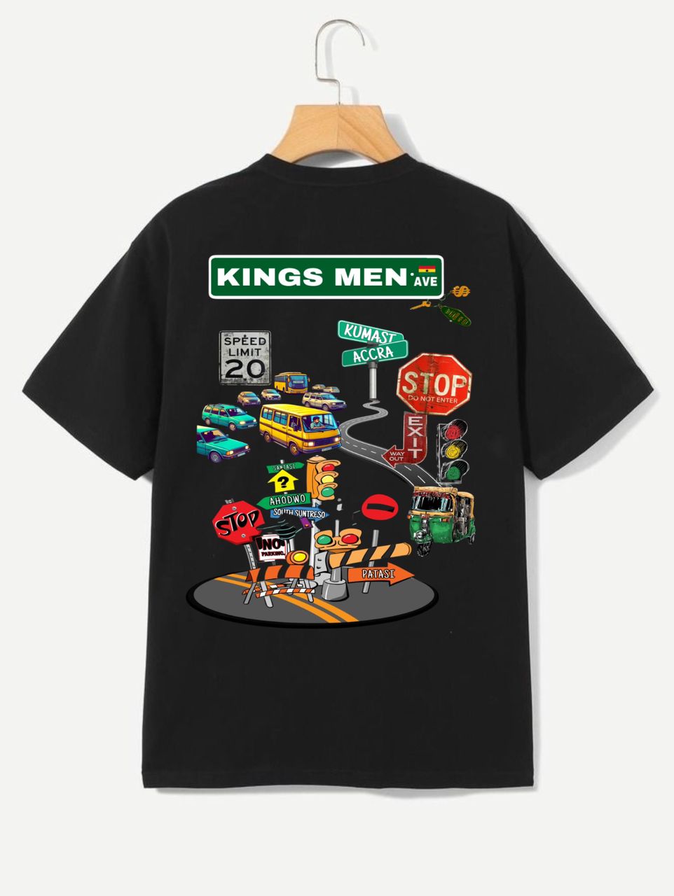 KINGS MEN MAP T-SHIRT