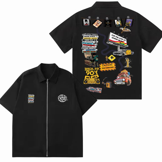KINGS MEN NEW WORLD MUSIC ZIP SHIRT