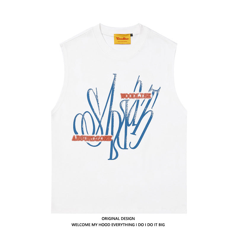 WoodLise Retro Crayon Graffiti Tank Top