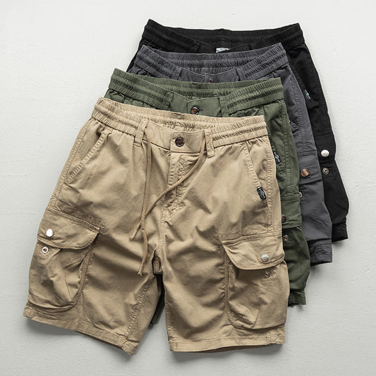 Multi-pocket Summer  Workwear Shorts For Men