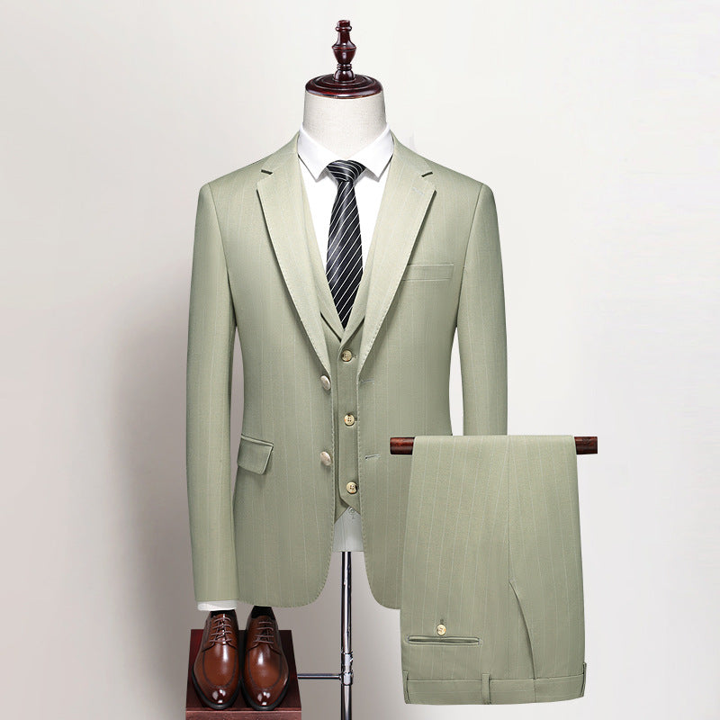 Men's Business Casual Jacket and Formal Suit Set