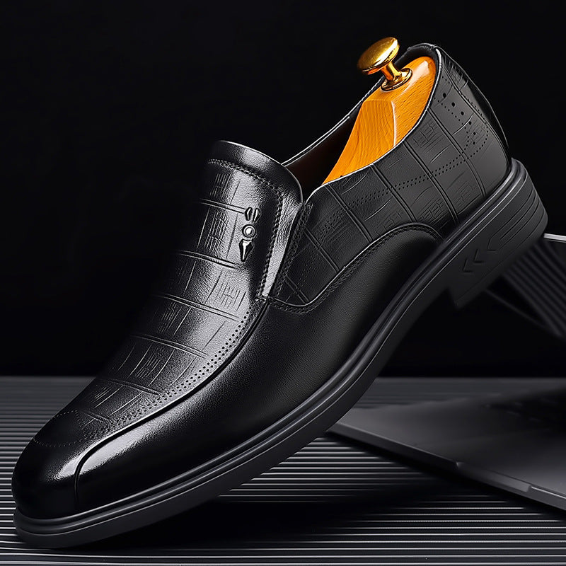 Genuine Leather Breathable Men's Pointed Toe Shoe