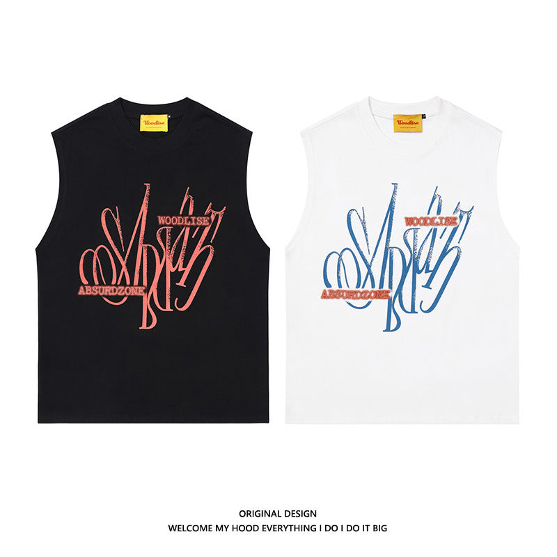 WoodLise Retro Crayon Graffiti Tank Top
