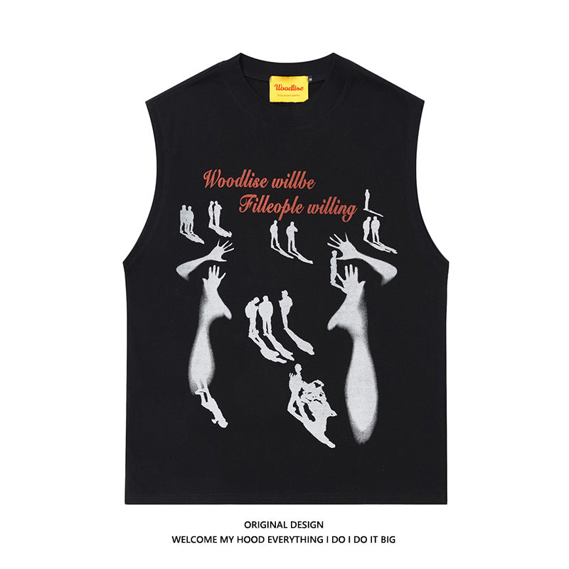 WoodLise Printed Tank Top For Men