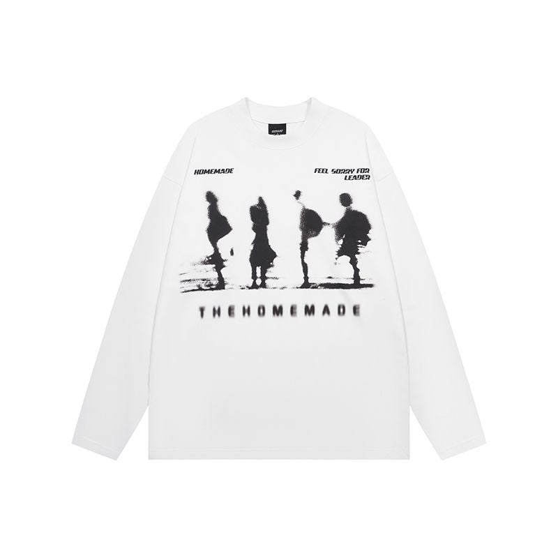 New Real Shot Printed Long Sleeve T-shirt