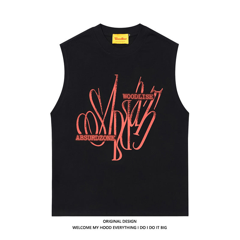 WoodLise Retro Crayon Graffiti Tank Top