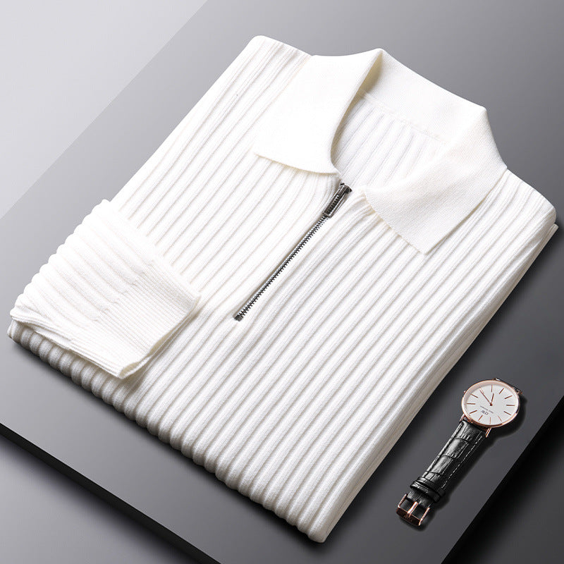 Fall/Winter Casual Slim-Fit Stylish Half-Zip Sweater
