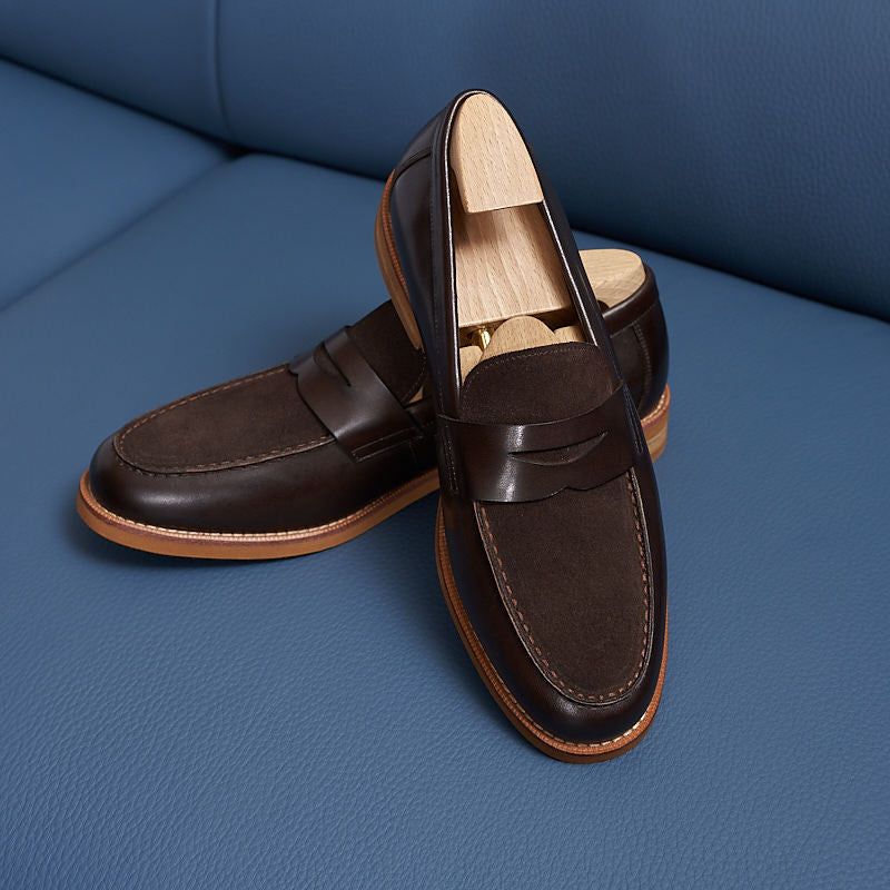British Business Casual Men's Leather Shoes