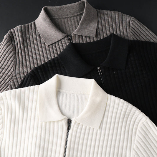 Fall/Winter Casual Slim-Fit Stylish Half-Zip Sweater