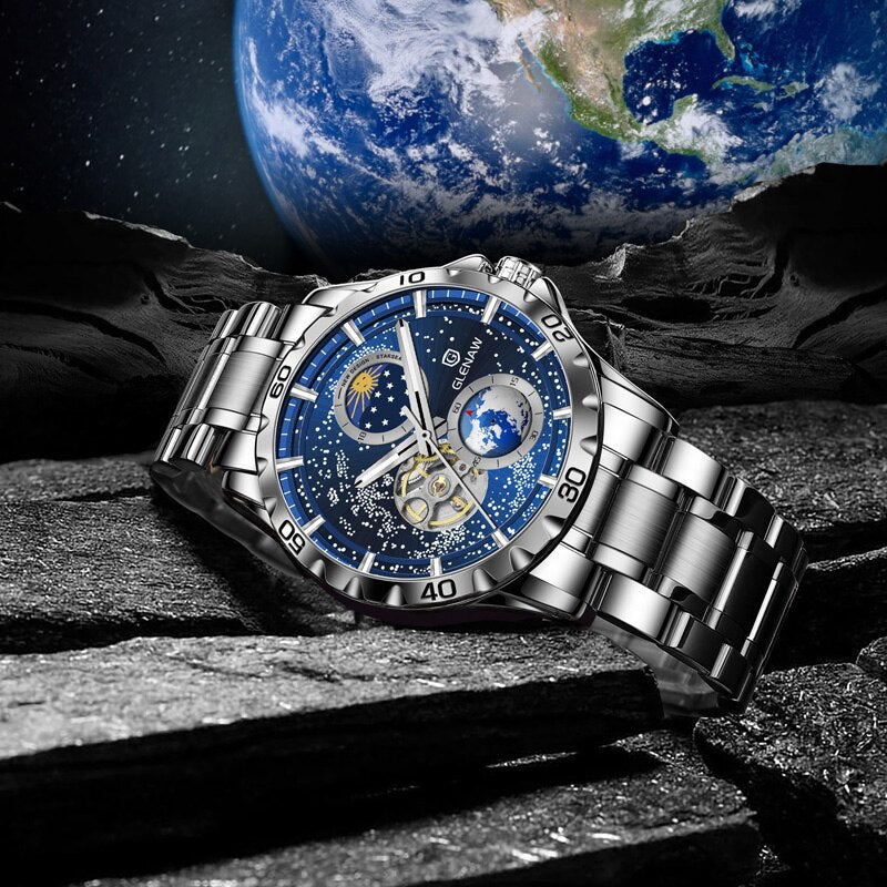 Men's Classic Quartz Stainless Steel Timepiece