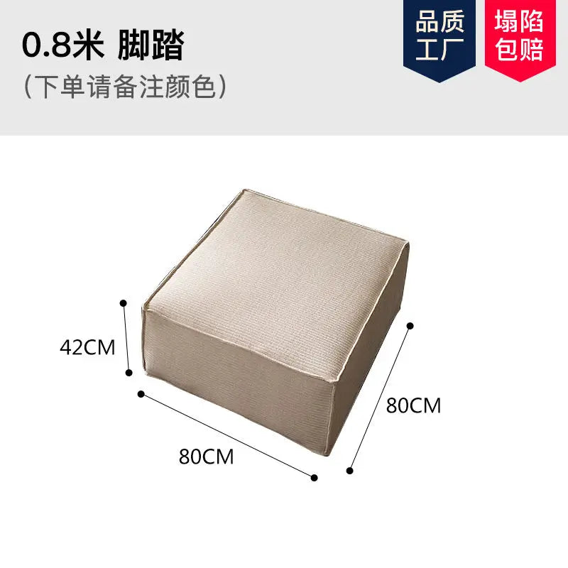 Nordic Light Luxury Style Corduroy Material Living Room Sofa Hotel Vacuum Compression Sofa Sponge Filling Multi-Person Sofa