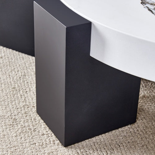Modern Simple Double-Layer Round Coffee Table
