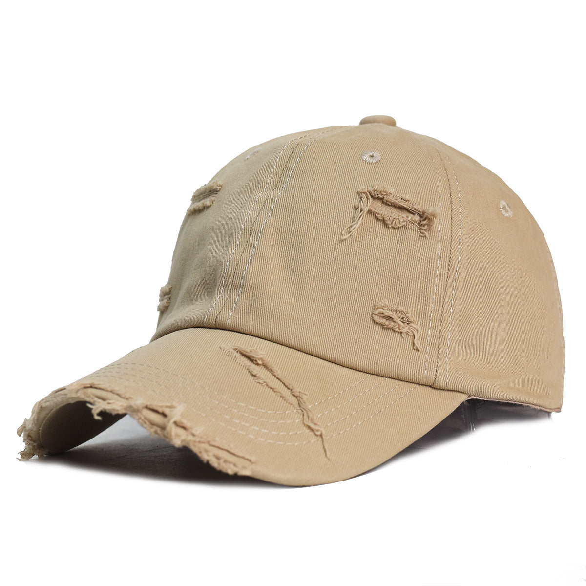 Faded Ripped Cotton Distressed Baseball Cap