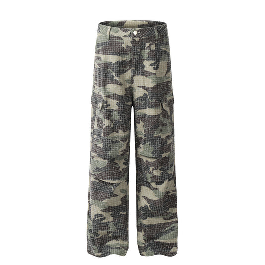 Men's Camouflage Outdoor Paratrooper Fold  Pants