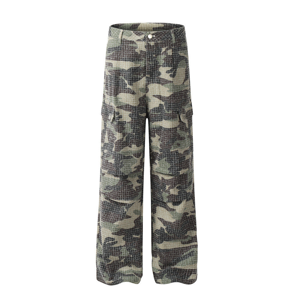 Men's Camouflage Outdoor Paratrooper Fold  Pants