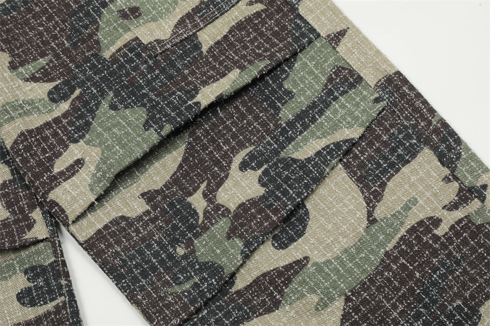 Men's Camouflage Outdoor Paratrooper Fold  Pants