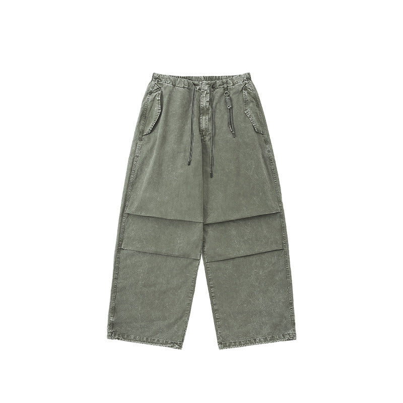 Street Flap Pocket Washed Paratrooper Overalls