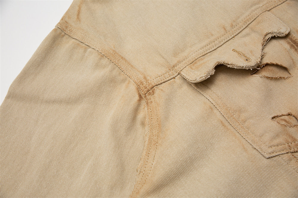 European-American Denim Jacket Top
