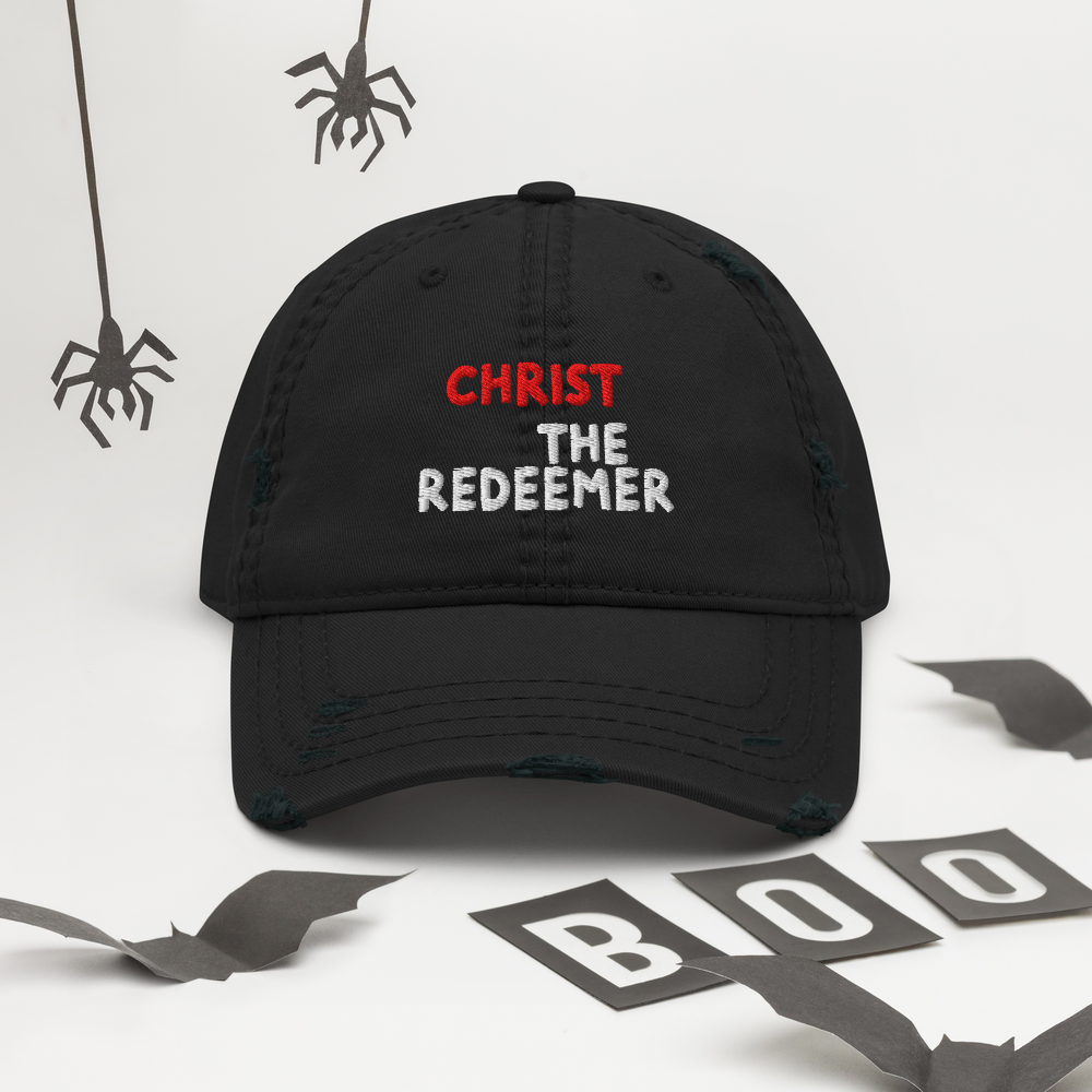 Christ the Redeemer Distressed Dad Hat