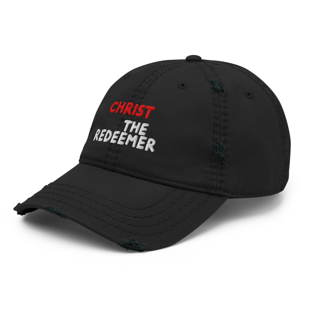 Christ the Redeemer Distressed Dad Hat