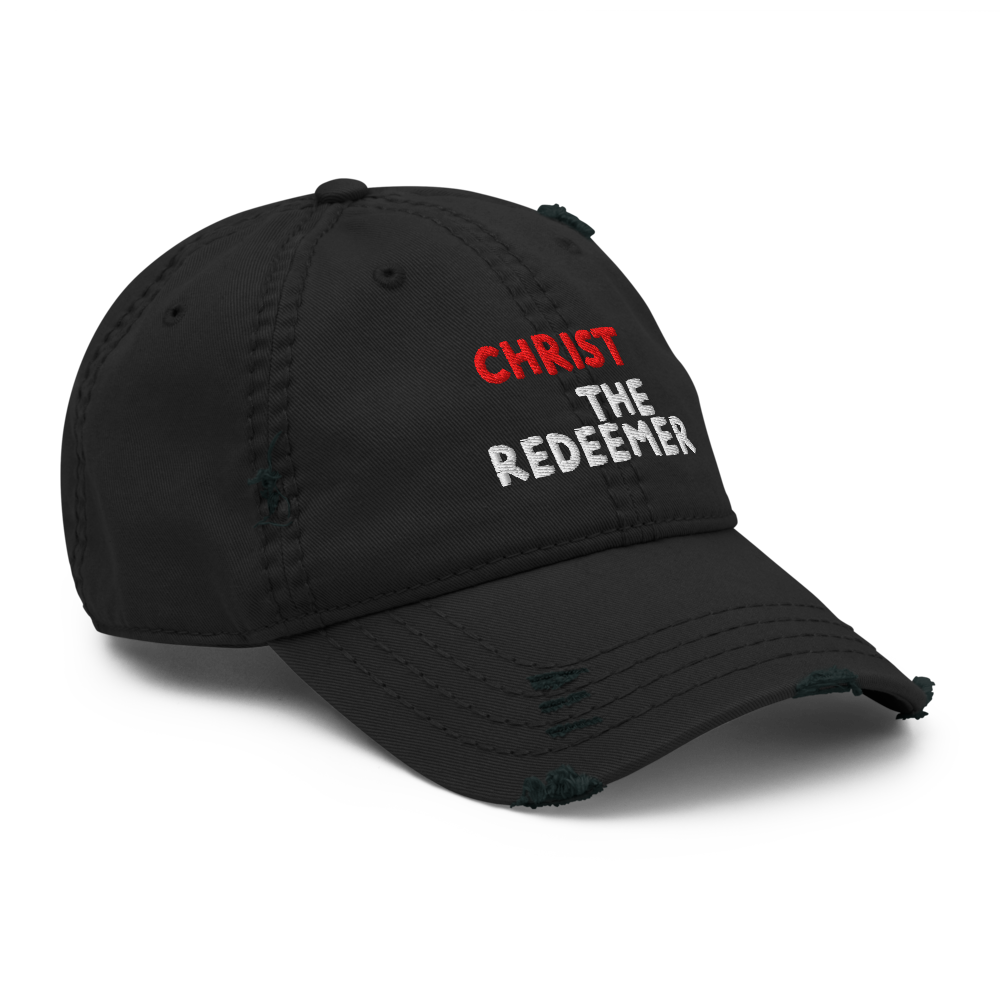 Christ the Redeemer Distressed Dad Hat