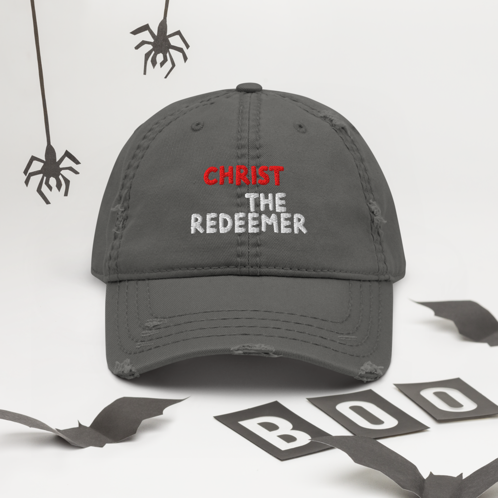 Christ the Redeemer Distressed Dad Hat