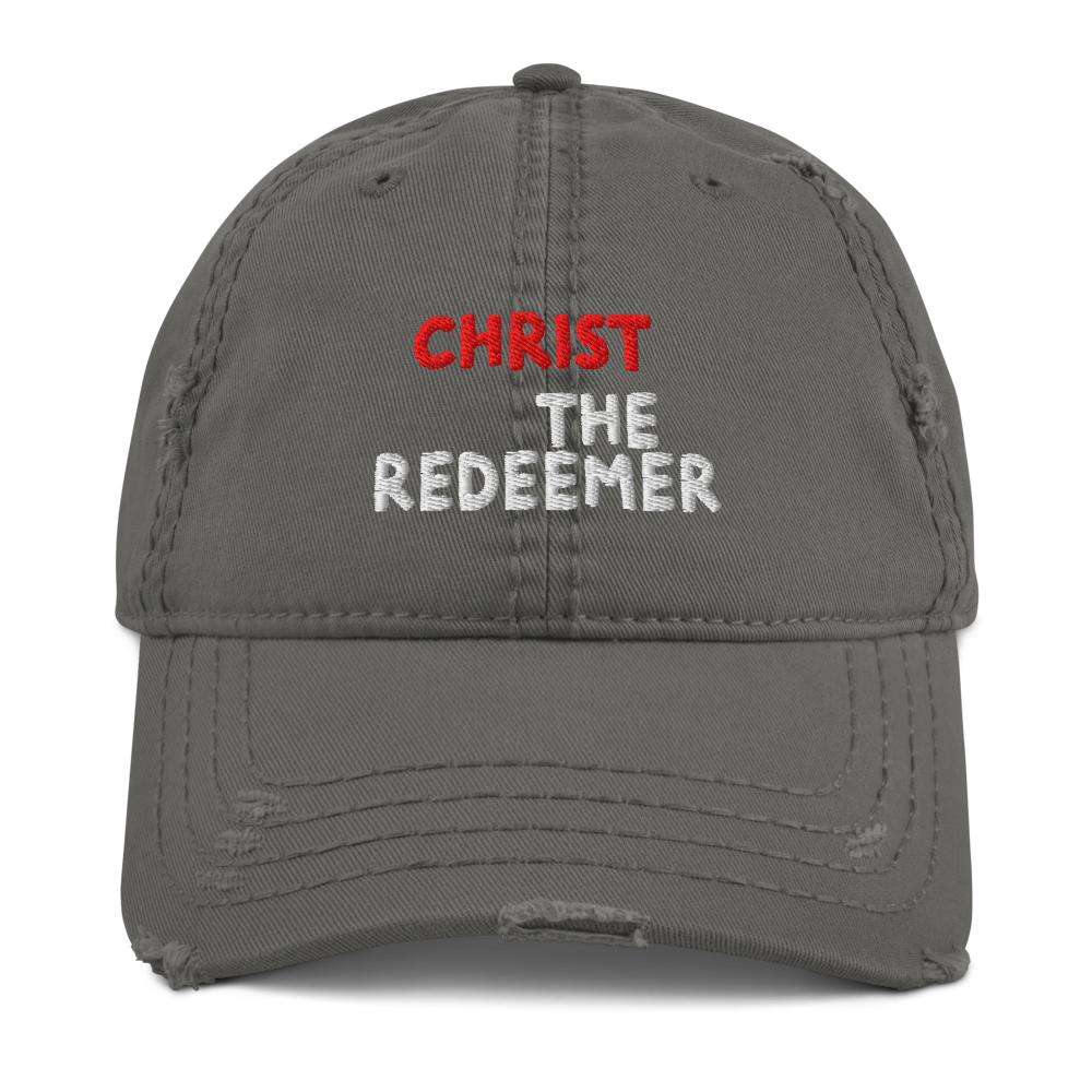 Christ the Redeemer Distressed Dad Hat