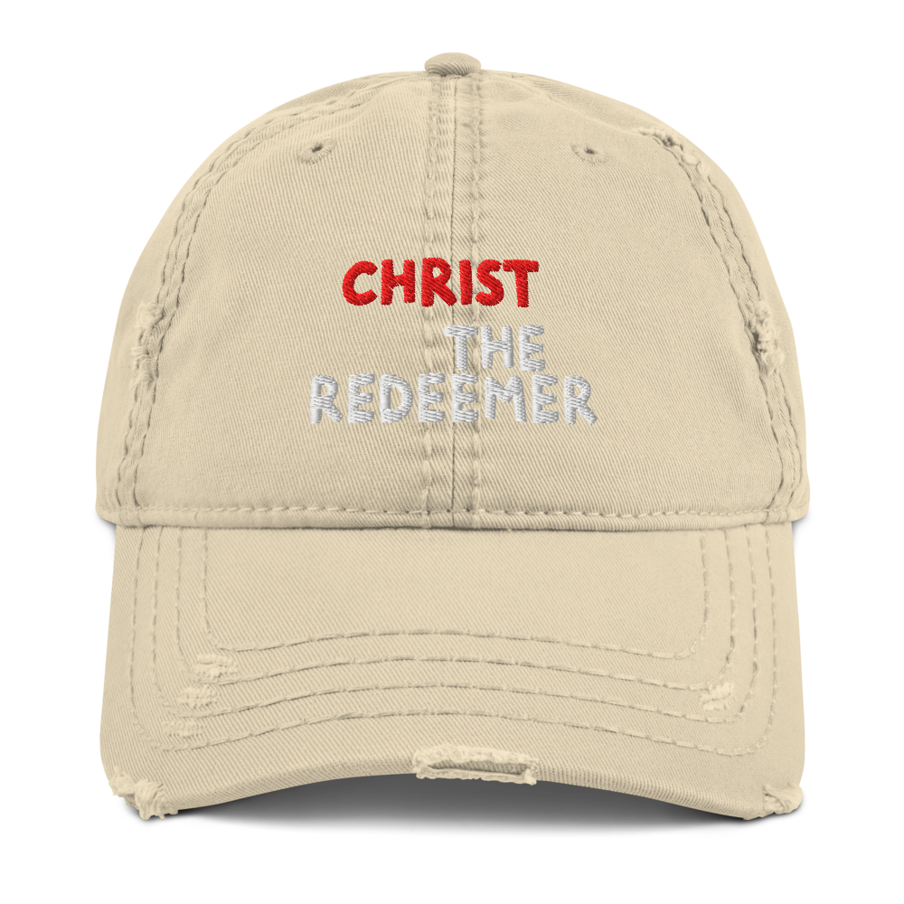 Christ the Redeemer Distressed Dad Hat