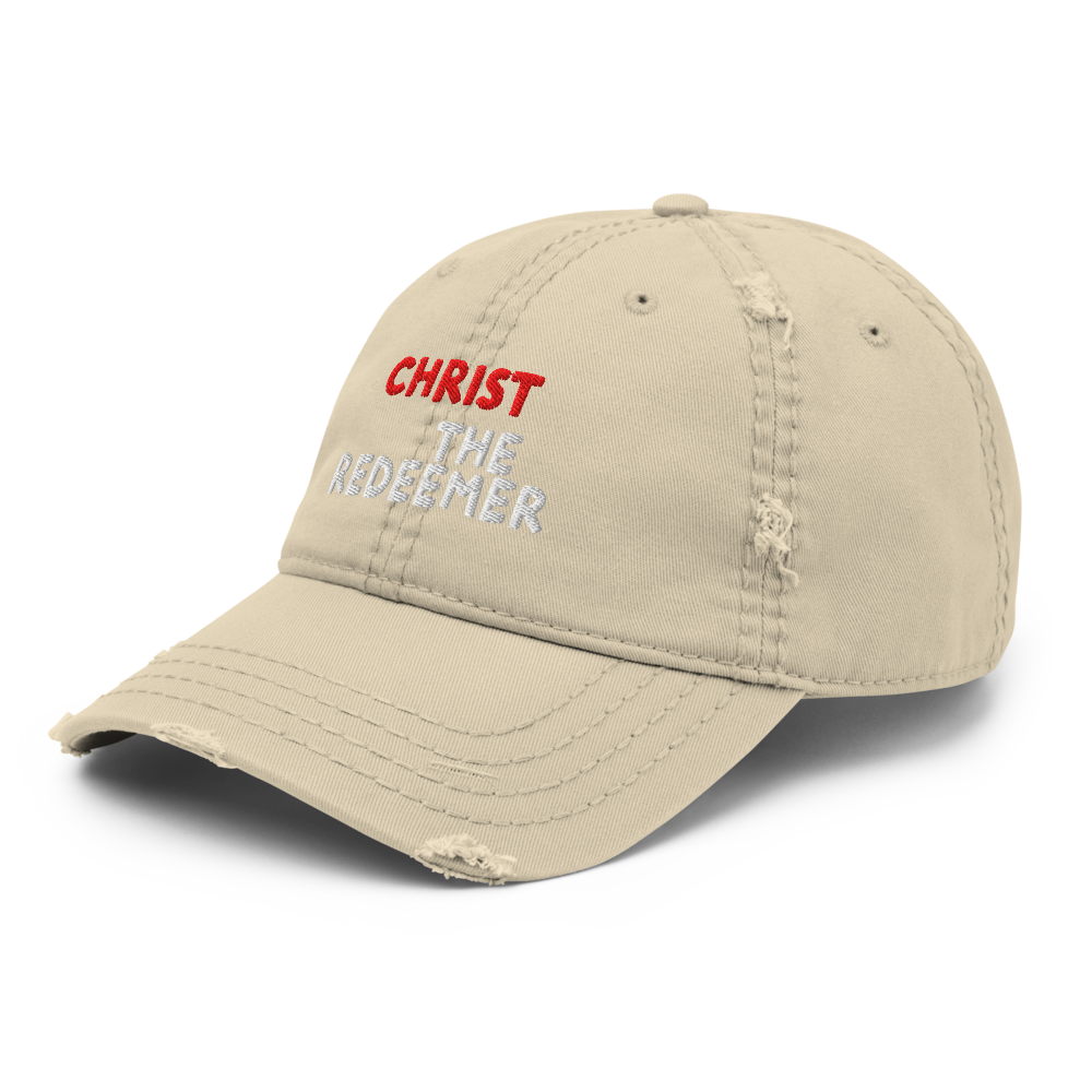 Christ the Redeemer Distressed Dad Hat