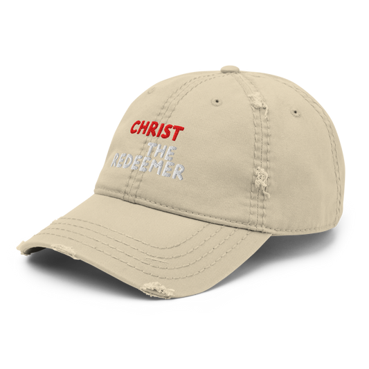 Christ the Redeemer Distressed Dad Hat