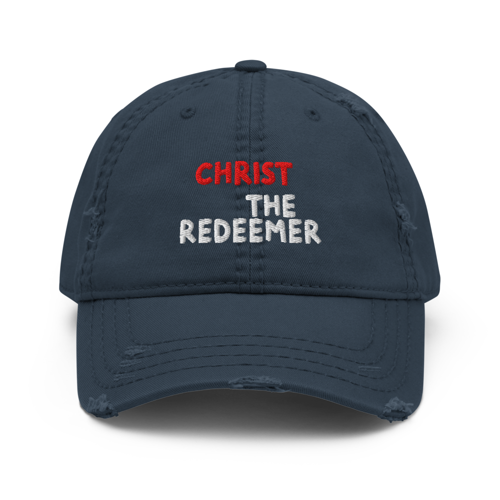 Christ the Redeemer Distressed Dad Hat