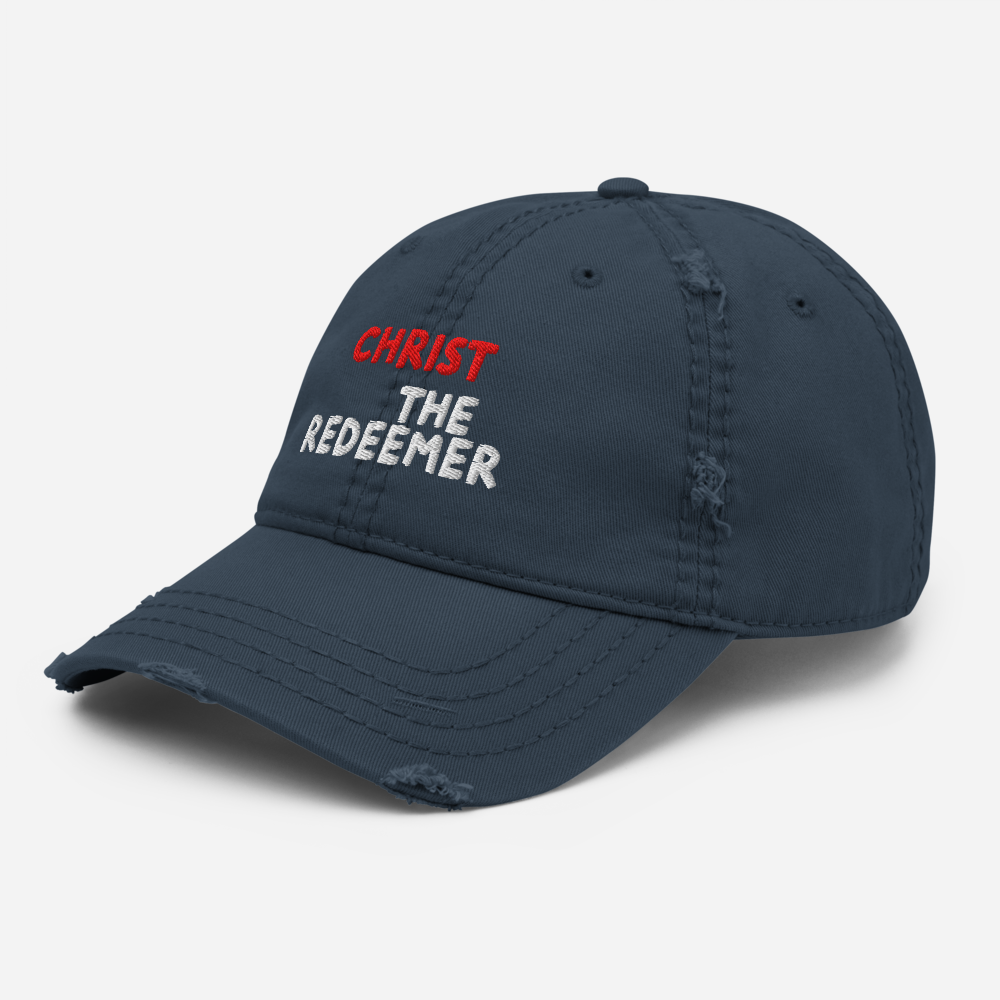 Christ the Redeemer Distressed Dad Hat