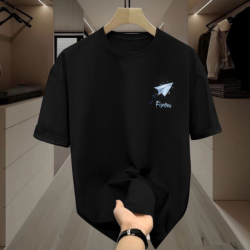 Ice Silk Simple Top Short Sleeve Men