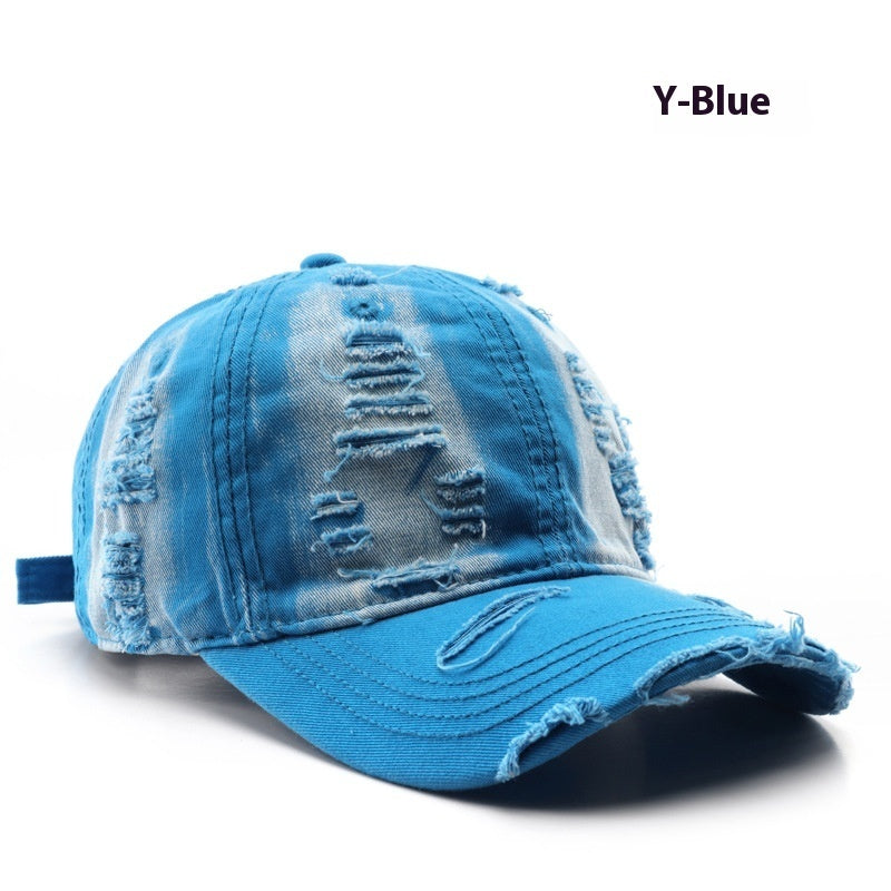 Distressed Retro Solid Washed Color Baseball Cap