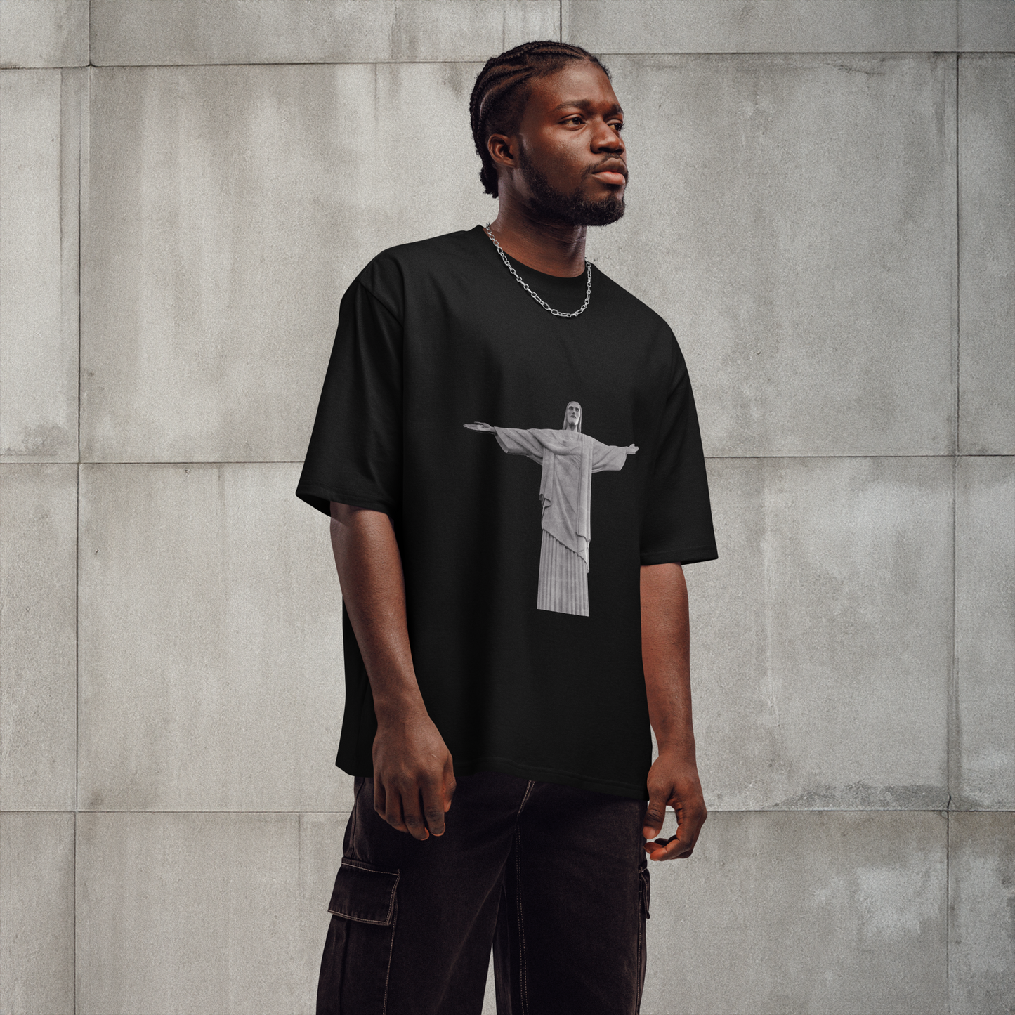 Christ the Redeemer Oversized Heavyweight T-shirt