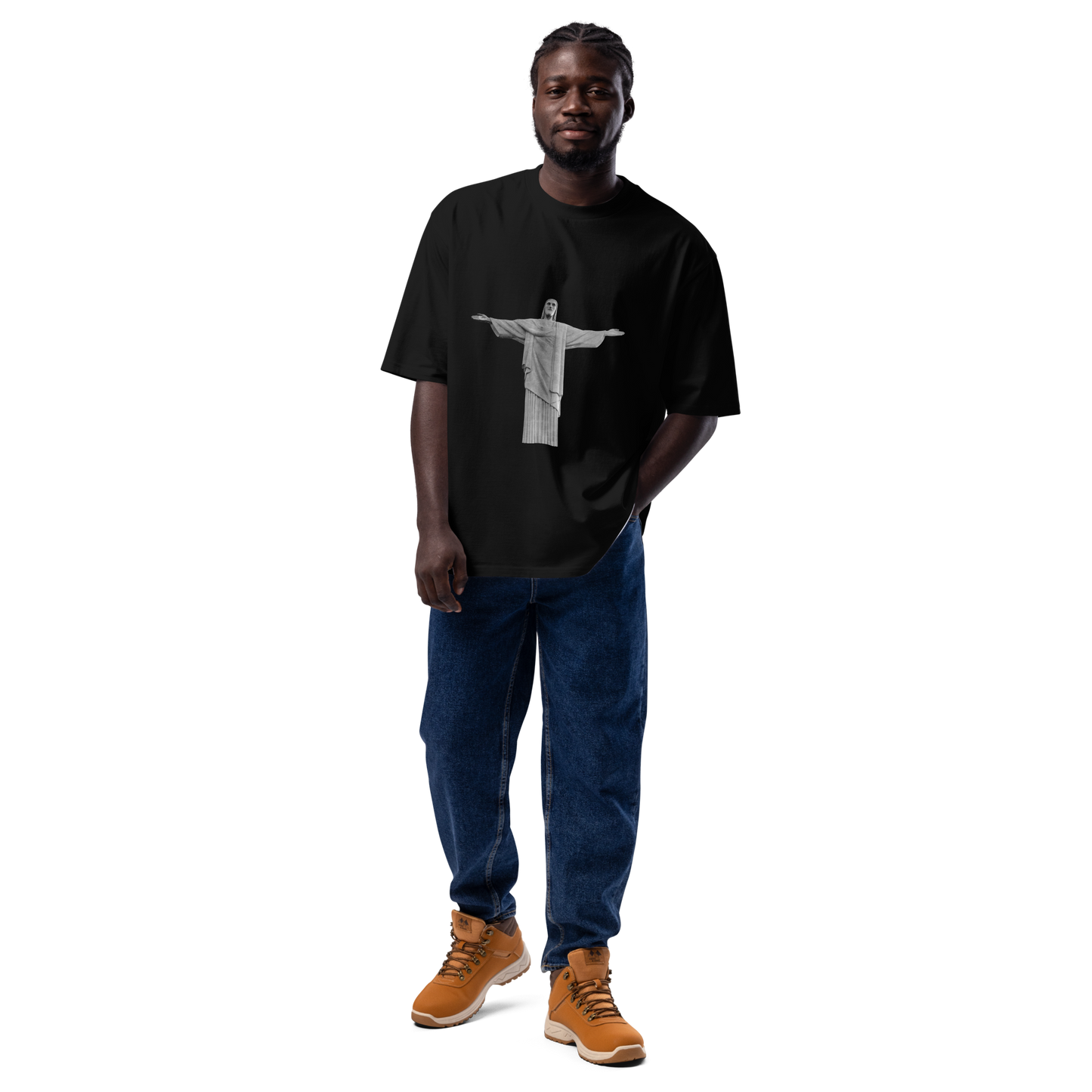 Christ the Redeemer Oversized Heavyweight T-shirt