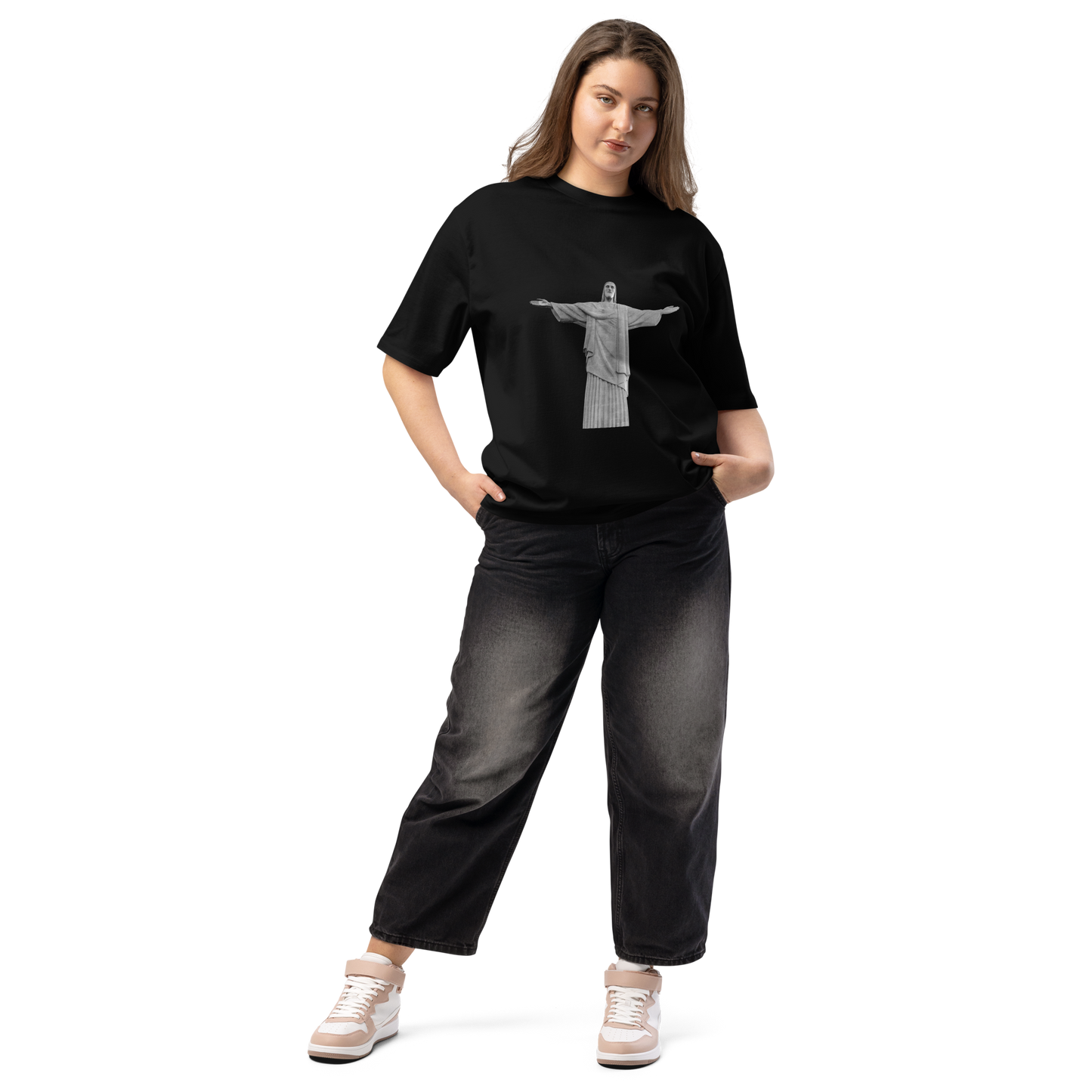 Christ the Redeemer Oversized Heavyweight T-shirt