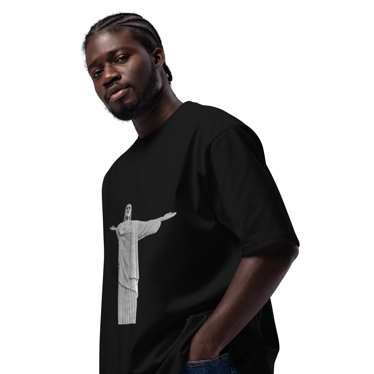 Christ the Redeemer Oversized Heavyweight T-shirt